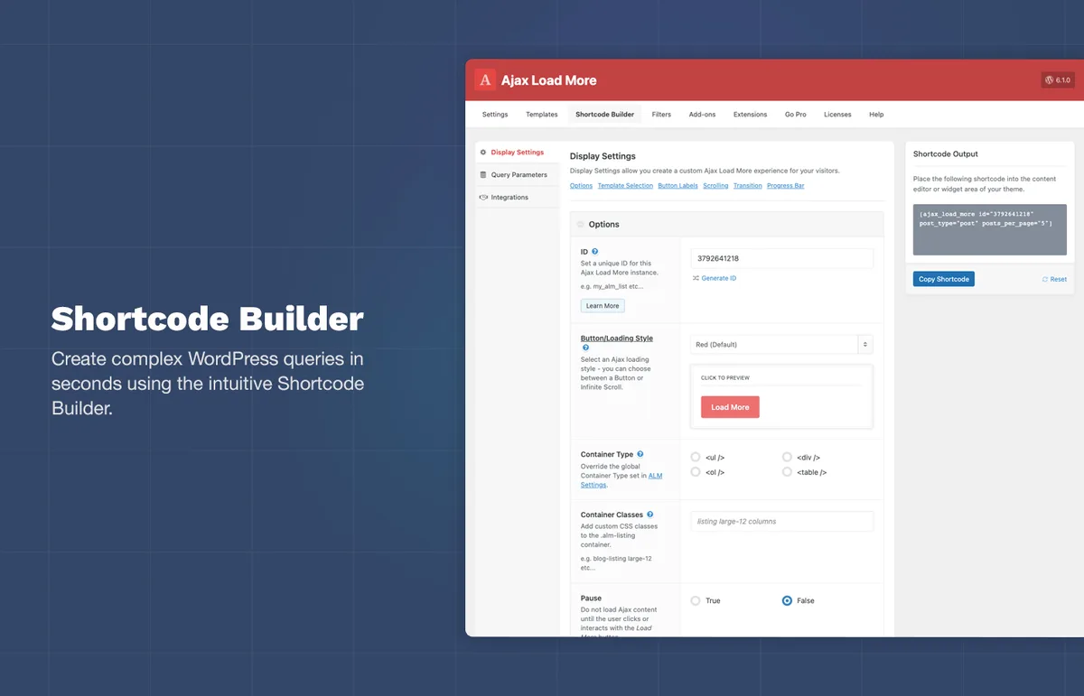 Ajax Load More – Infinite Scroll, Load More, & Lazy Load ekran görüntüsü 4