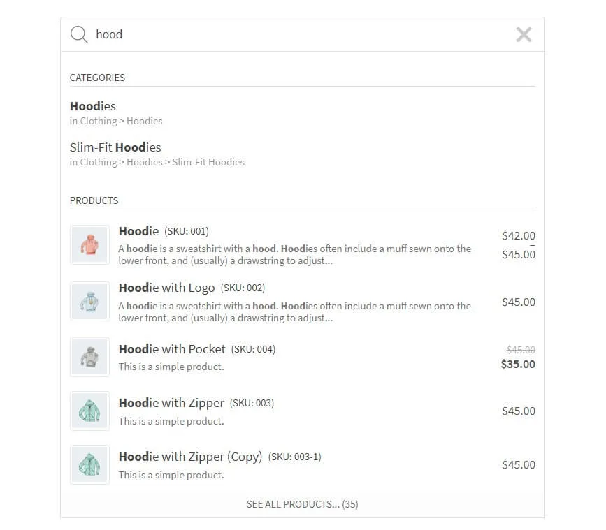 FiboSearch – Ajax Search for WooCommerce ekran görüntüsü 2