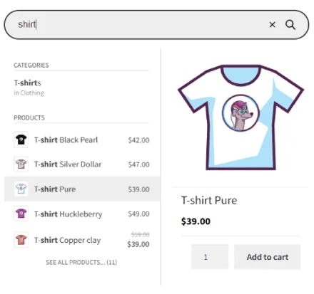FiboSearch – Ajax Search for WooCommerce ekran görüntüsü 4