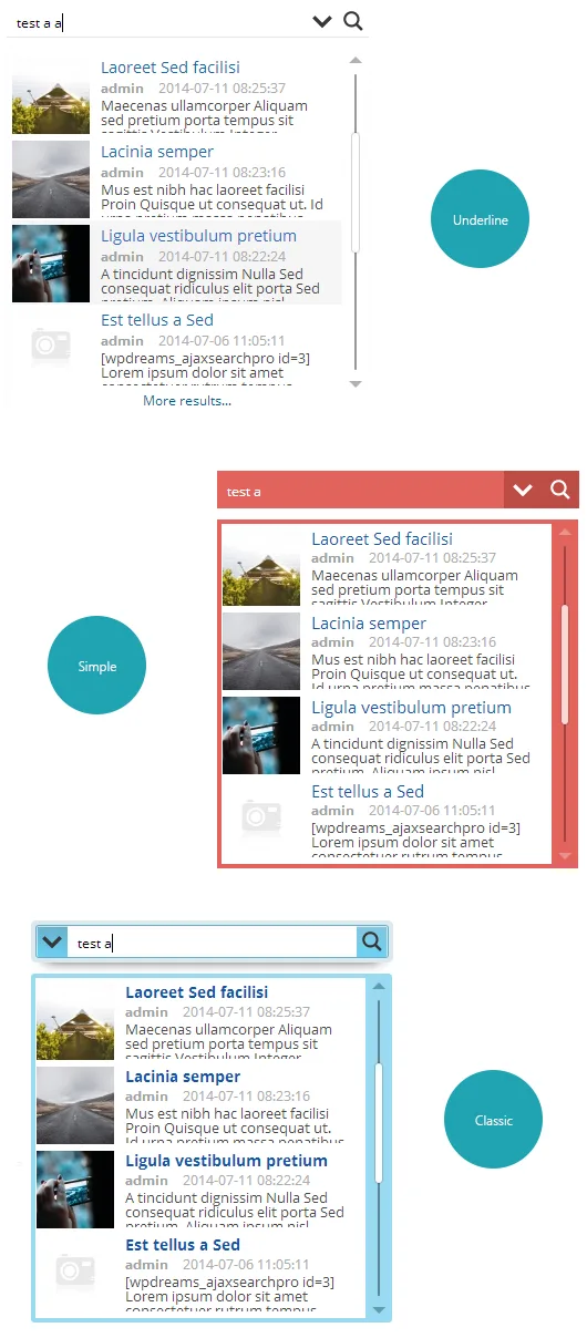 Ajax Search Lite – Live Search & Filter ekran görüntüsü 1