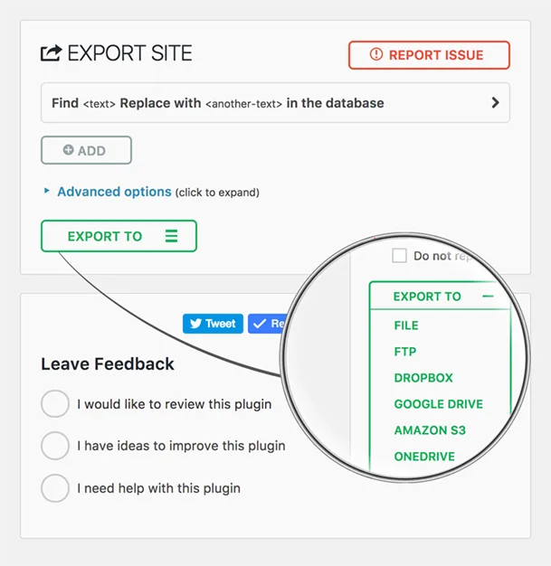All-in-One WP Migration and Backup ekran görüntüsü 4