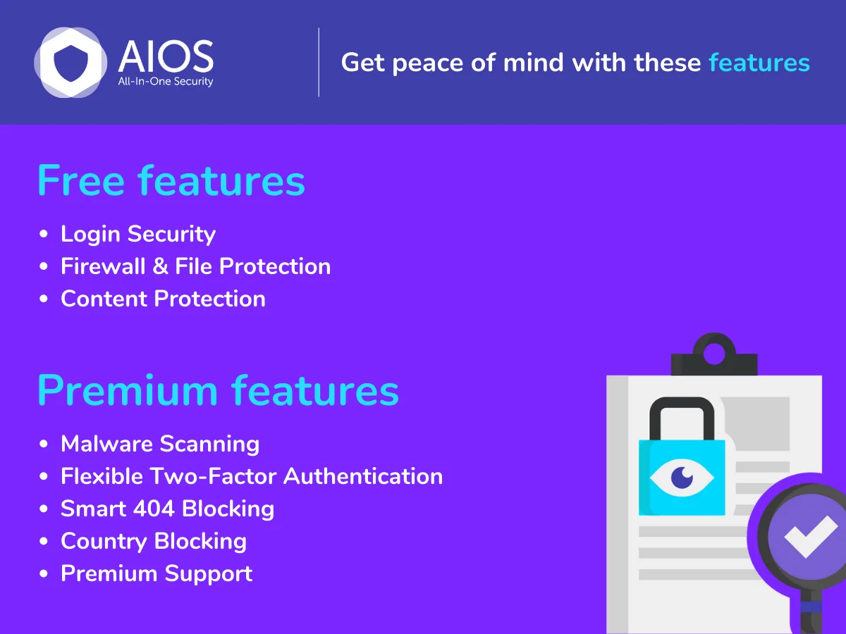 All-In-One Security (AIOS) – Security and Firewall ekran görüntüsü 1