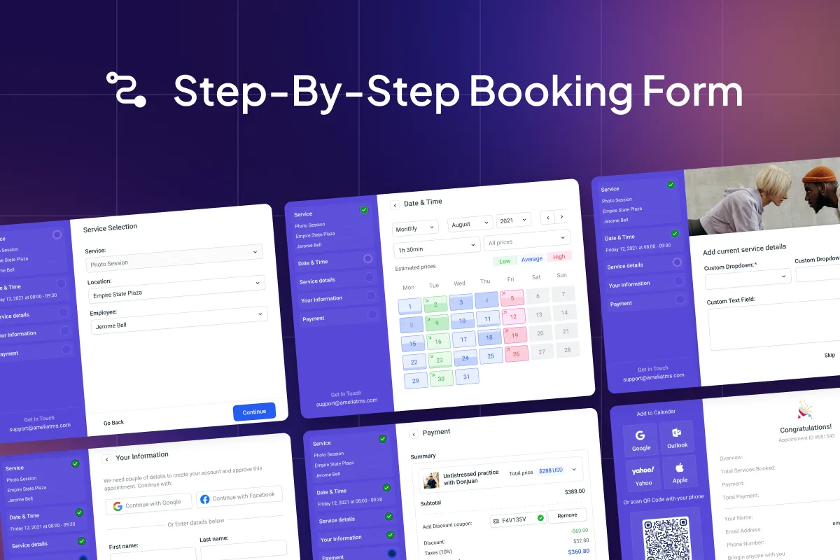 Booking for Appointments and Events Calendar – Amelia ekran görüntüsü 3