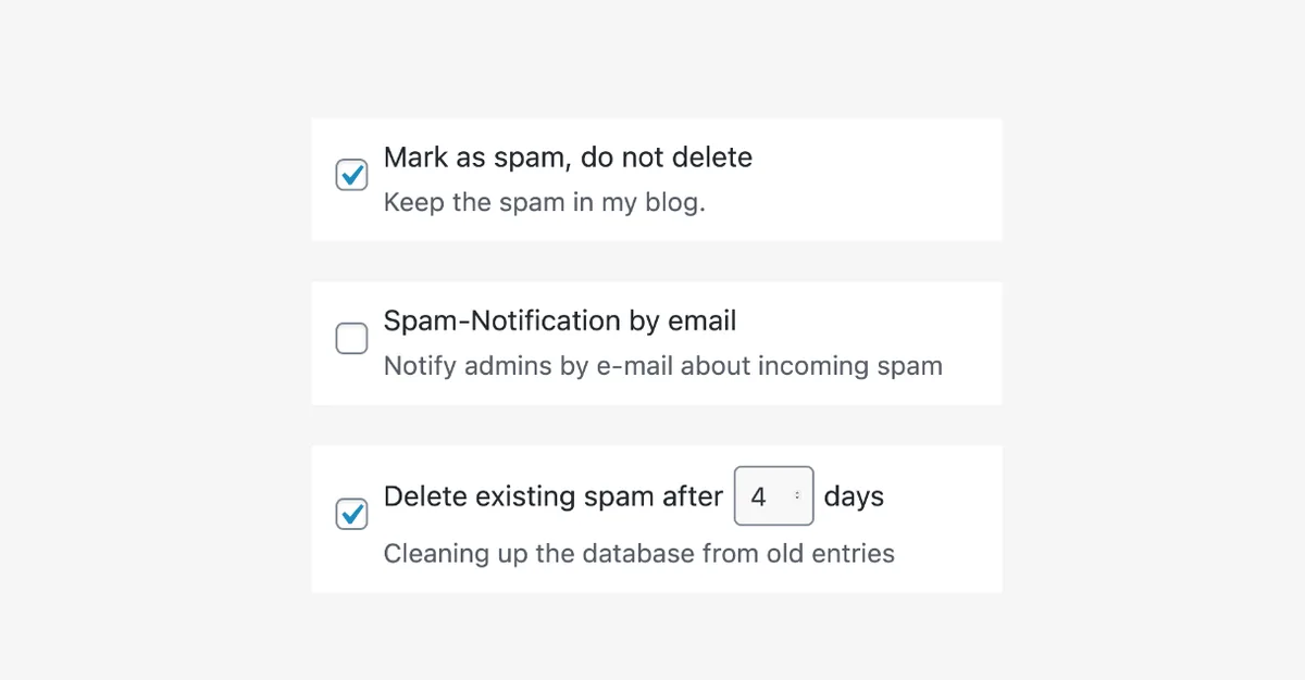 Antispam Bee ekran görüntüsü 4