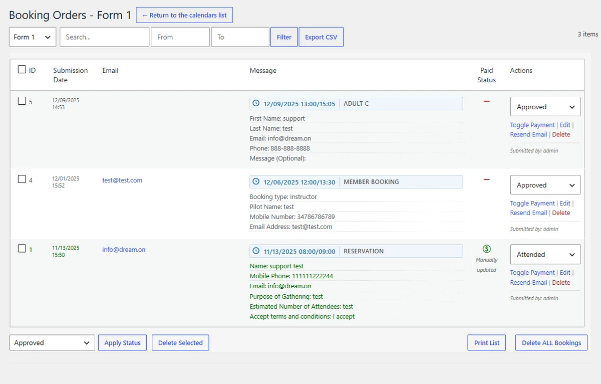 Appointment Hour Booking – Booking Calendar ekran görüntüsü 2