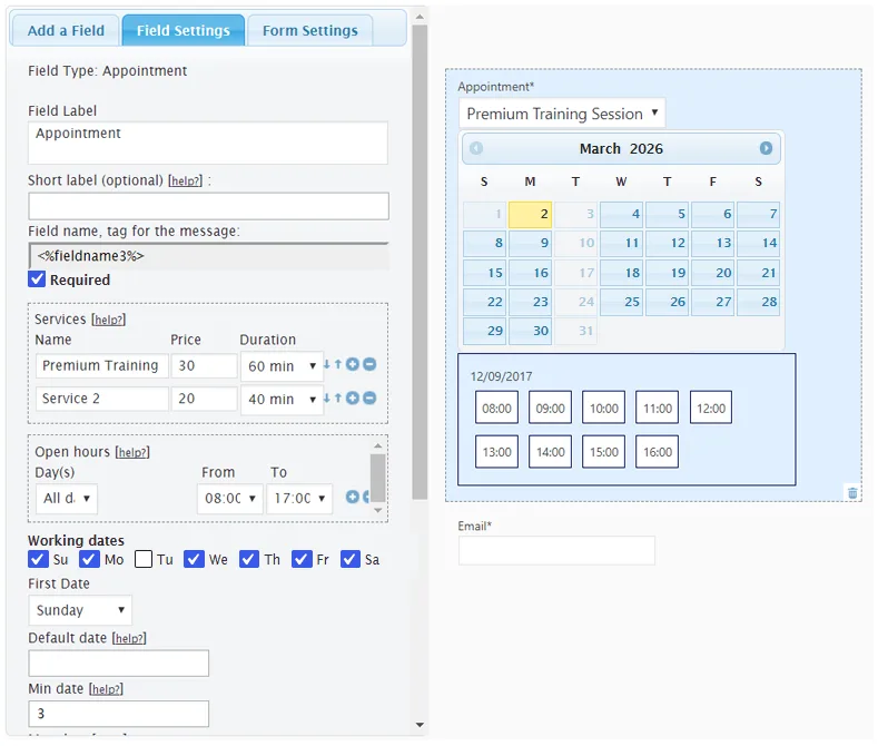Appointment Hour Booking – Booking Calendar ekran görüntüsü 3