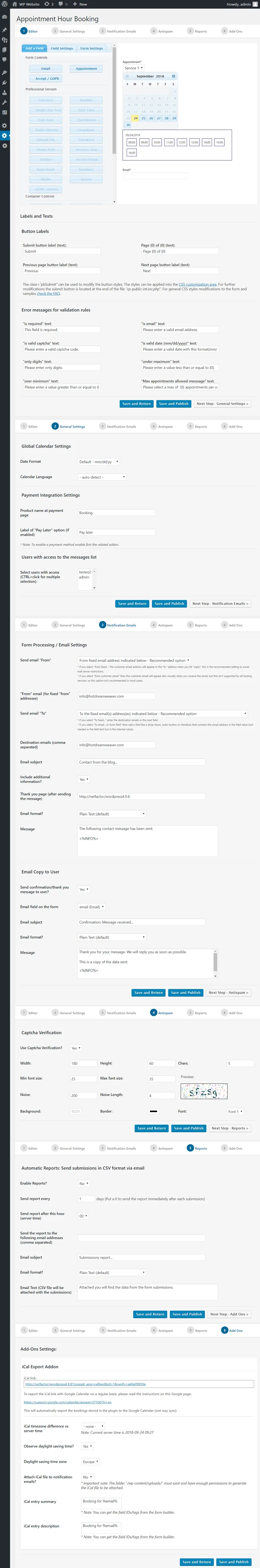 Appointment Hour Booking – Booking Calendar ekran görüntüsü 4