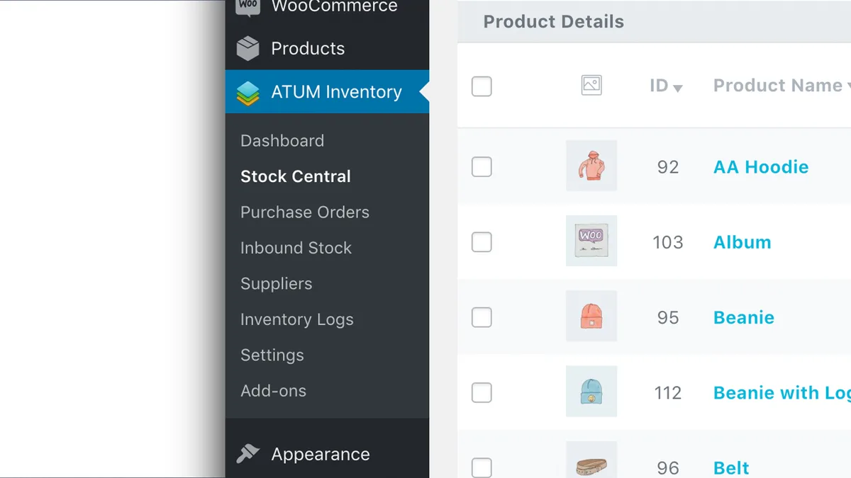 ATUM WooCommerce Inventory Management and Stock Tracking ekran görüntüsü 1