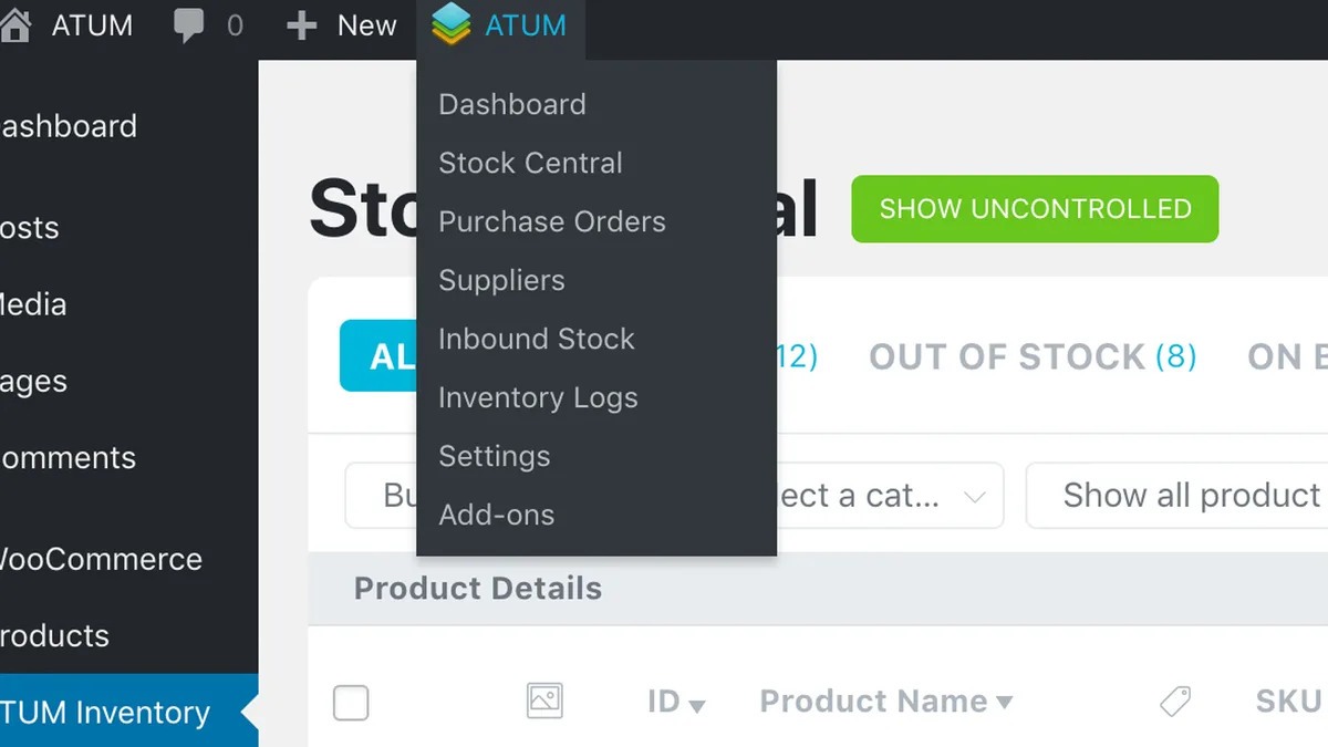 ATUM WooCommerce Inventory Management and Stock Tracking ekran görüntüsü 2