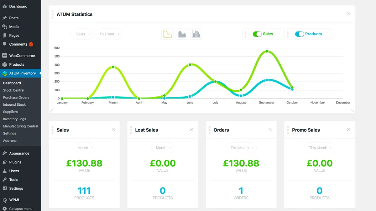 ATUM WooCommerce Inventory Management and Stock Tracking ekran görüntüsü 3