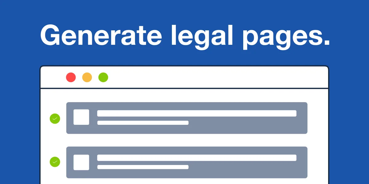 TermsFeed AutoTerms: Privacy Policy Generator, Cookie Consent, GDPR, CCPA, Terms & Conditions, Disclaimers, Cookies Policy, EULA ekran görüntüsü 1