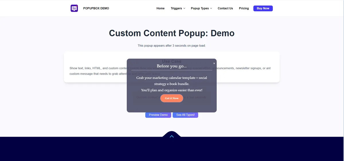 Popup Box – Create Countdown, Coupon, Video, Contact Form Popups ekran görüntüsü 4