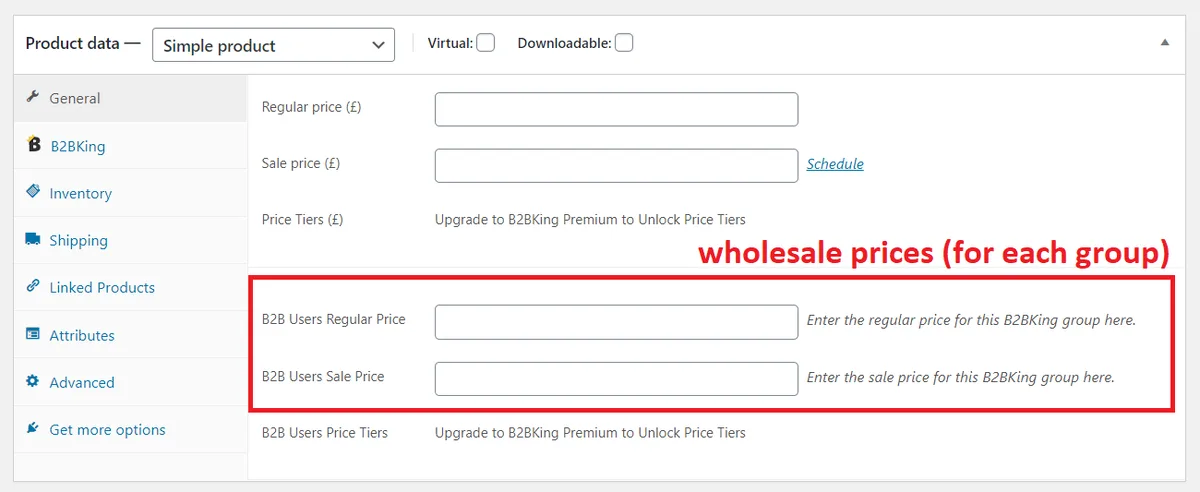 B2BKing — Ultimate WooCommerce B2B and Wholesale Plugin — Wholesale Prices, Bulk Order Form & More ekran görüntüsü 2