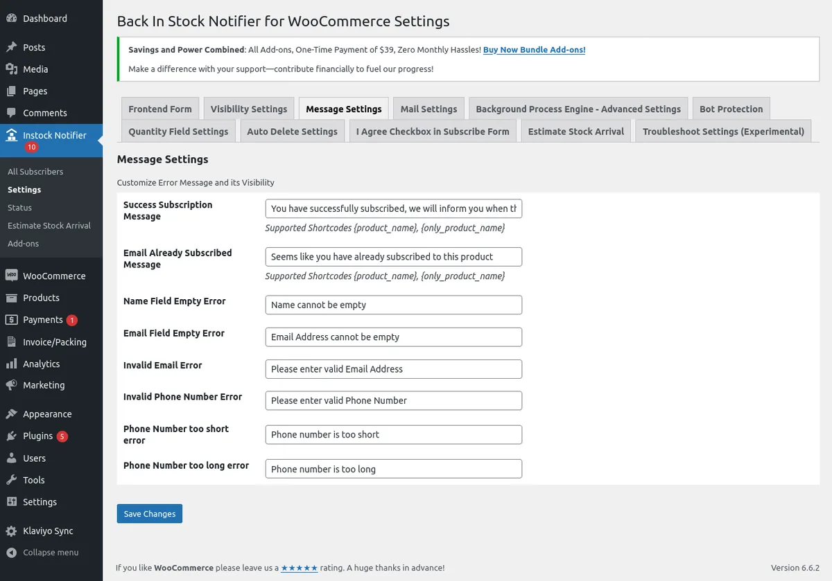 Back In Stock Notifier for WooCommerce | WooCommerce Waitlist Pro ekran görüntüsü 4