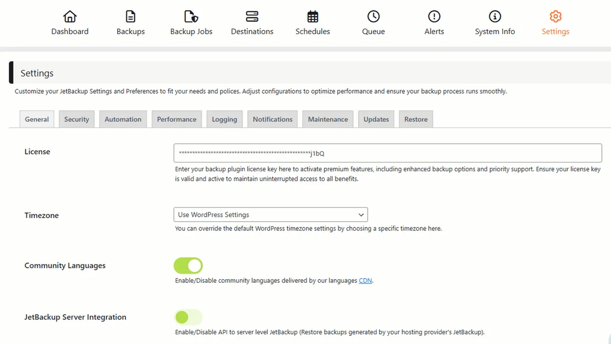 JetBackup – Backup, Restore & Migrate ekran görüntüsü 3