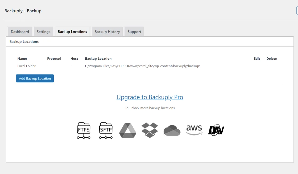 Backuply – Backup, Restore, Migrate and Clone ekran görüntüsü 3