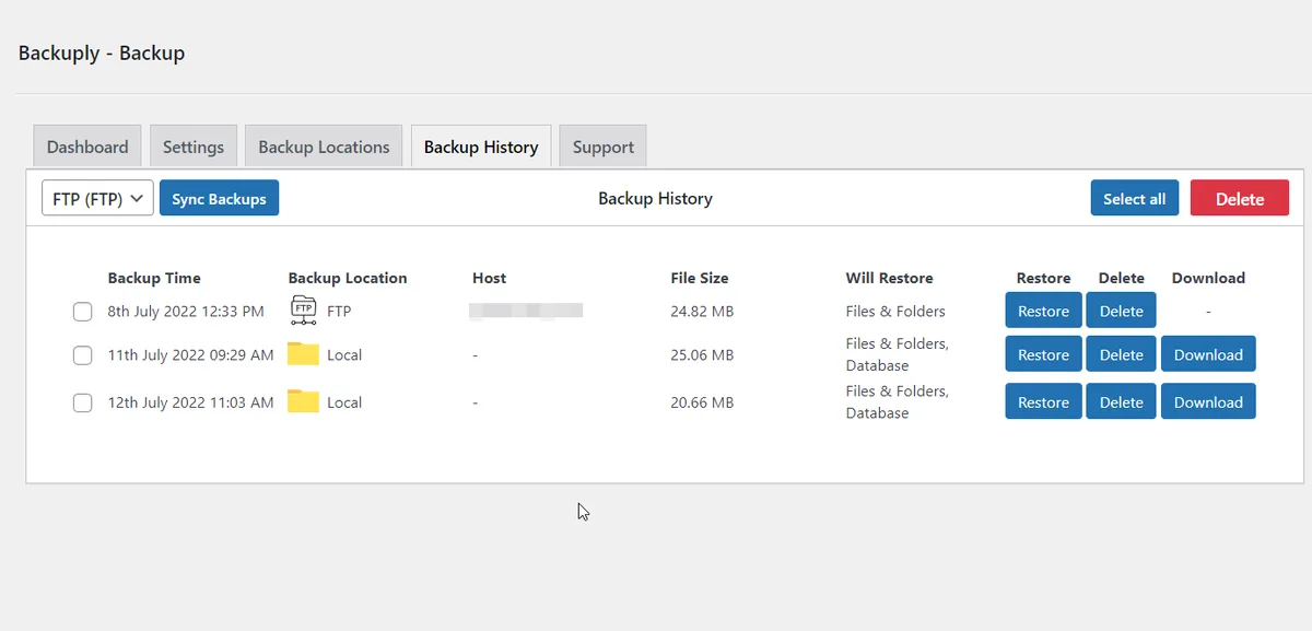Backuply – Backup, Restore, Migrate and Clone ekran görüntüsü 4