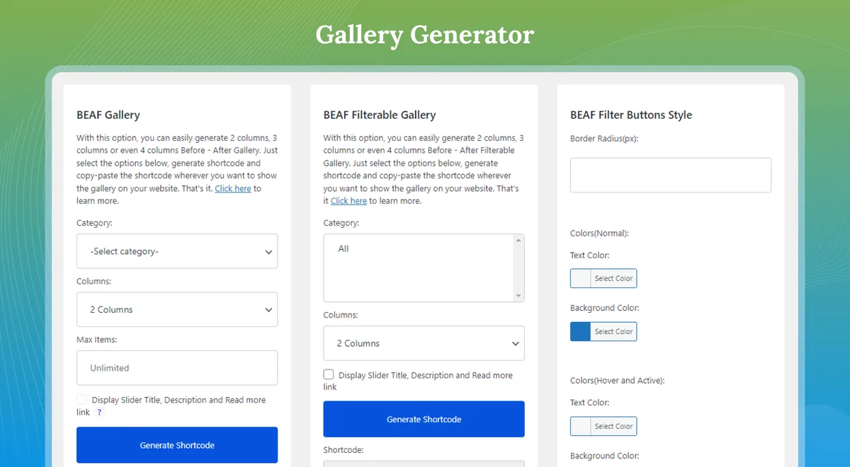 Ultimate Before After Image Slider & Gallery – BEAF ekran görüntüsü 2