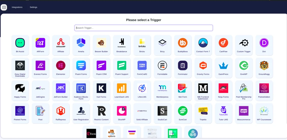 Bit integrations – Form Integration, Webhook, Spreadsheets, CRM, LMS & Email Automation ekran görüntüsü 2