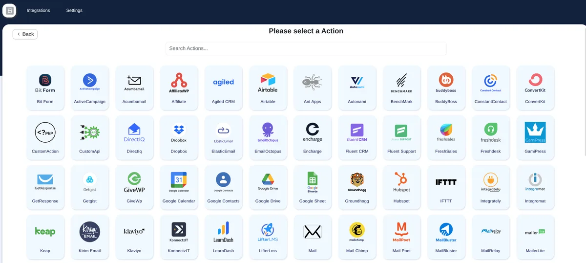 Bit integrations – Form Integration, Webhook, Spreadsheets, CRM, LMS & Email Automation ekran görüntüsü 4