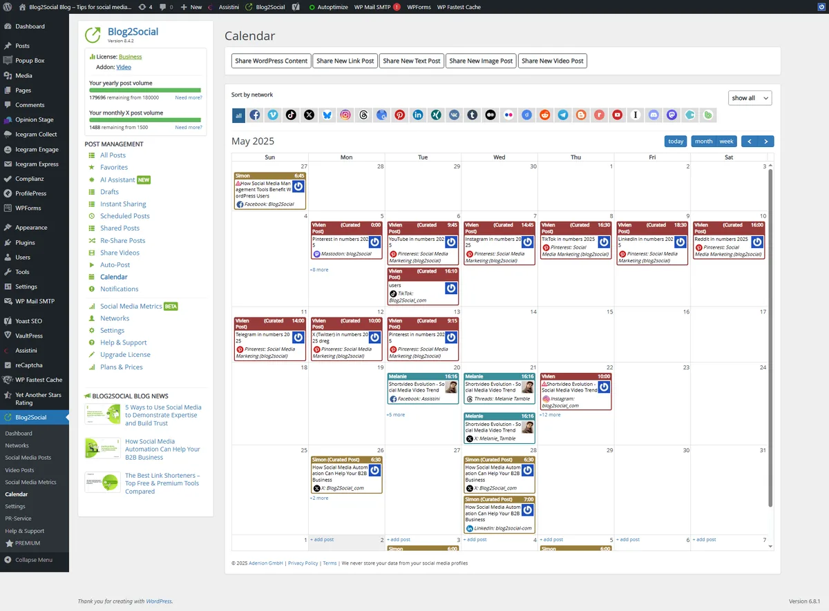 Blog2Social: Social Media Auto Post & Scheduler ekran görüntüsü 4