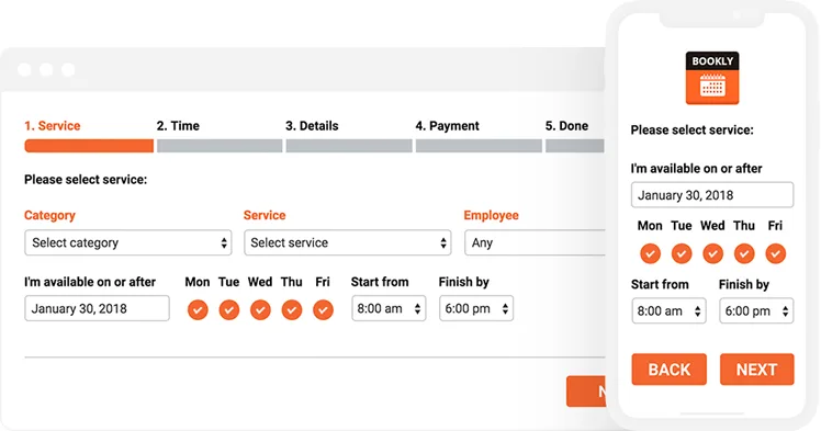 Online Scheduling and Appointment Booking System – Bookly ekran görüntüsü 1
