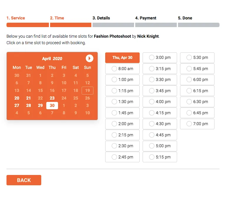 Online Scheduling and Appointment Booking System – Bookly ekran görüntüsü 3