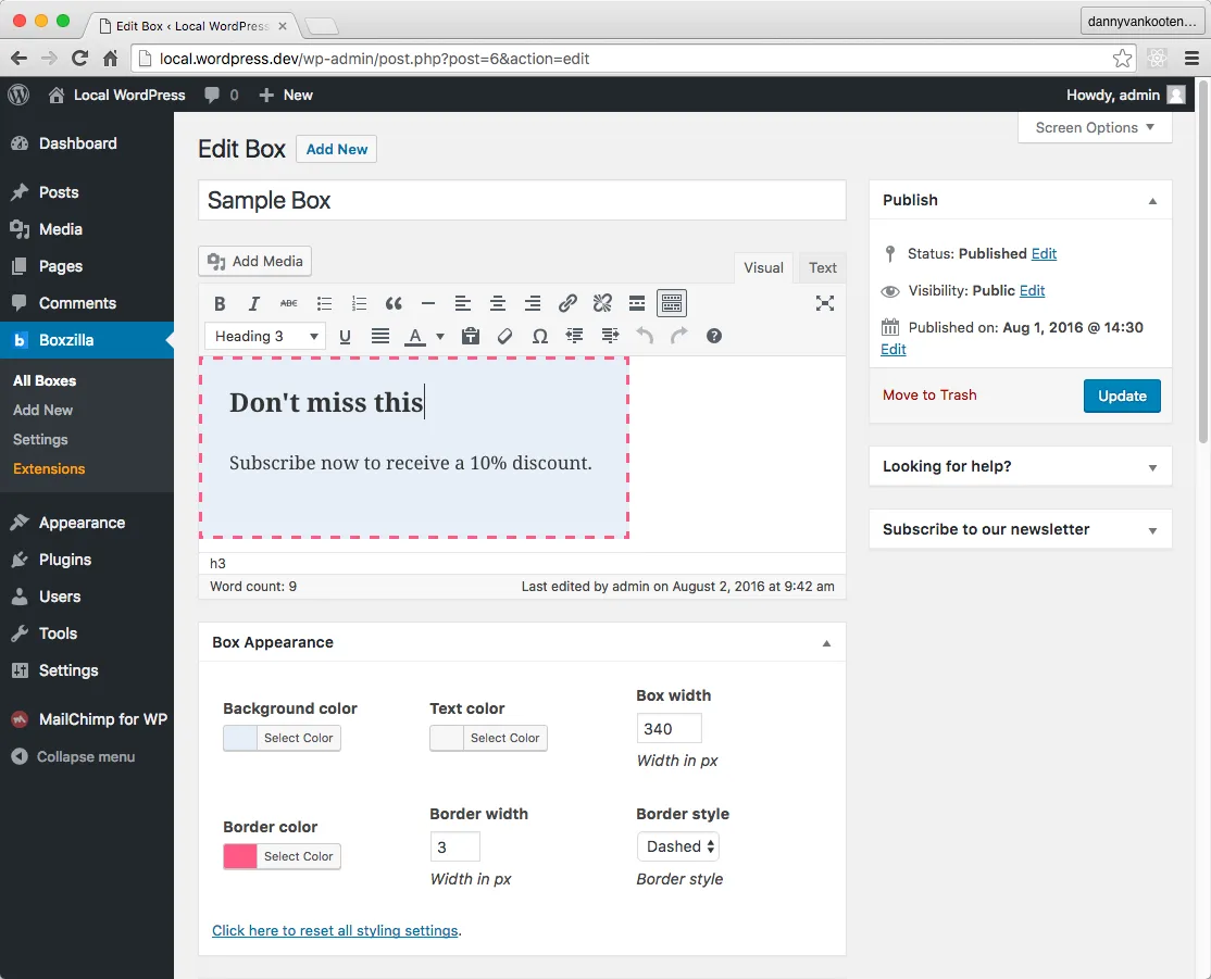 Boxzilla – WordPress Popup Builder ekran görüntüsü 3