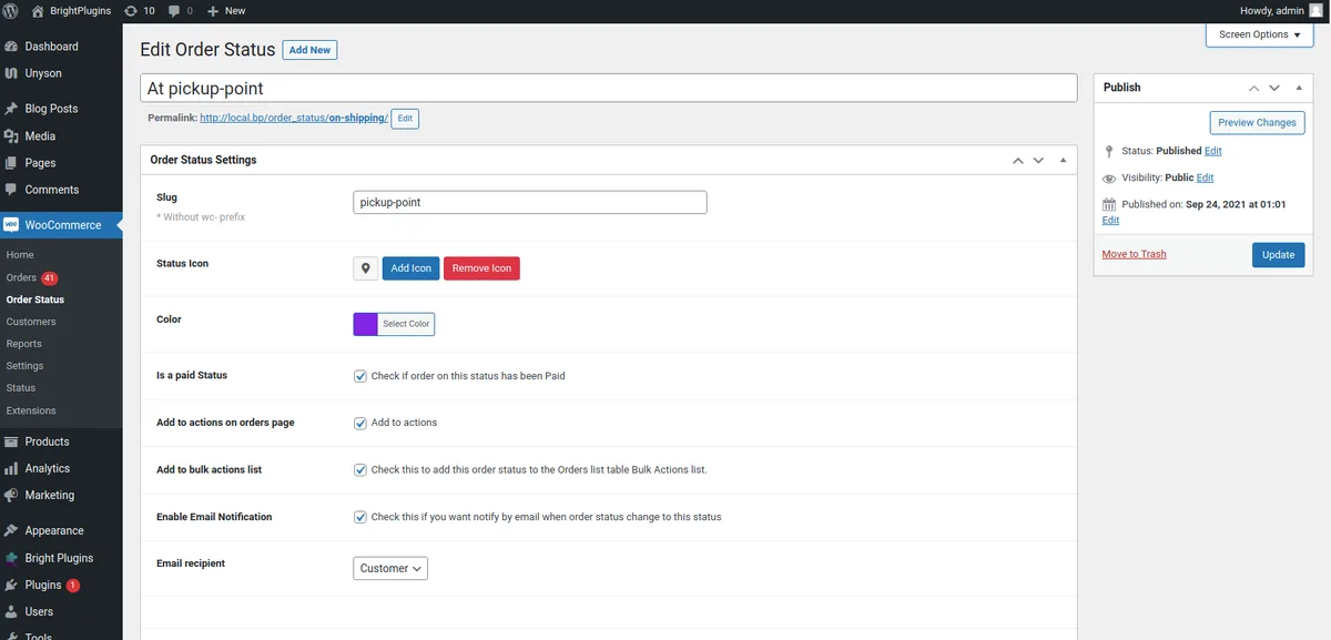 Custom Order Status Manager for WooCommerce ekran görüntüsü 1