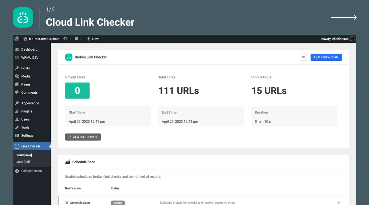 Broken Link Checker ekran görüntüsü 1