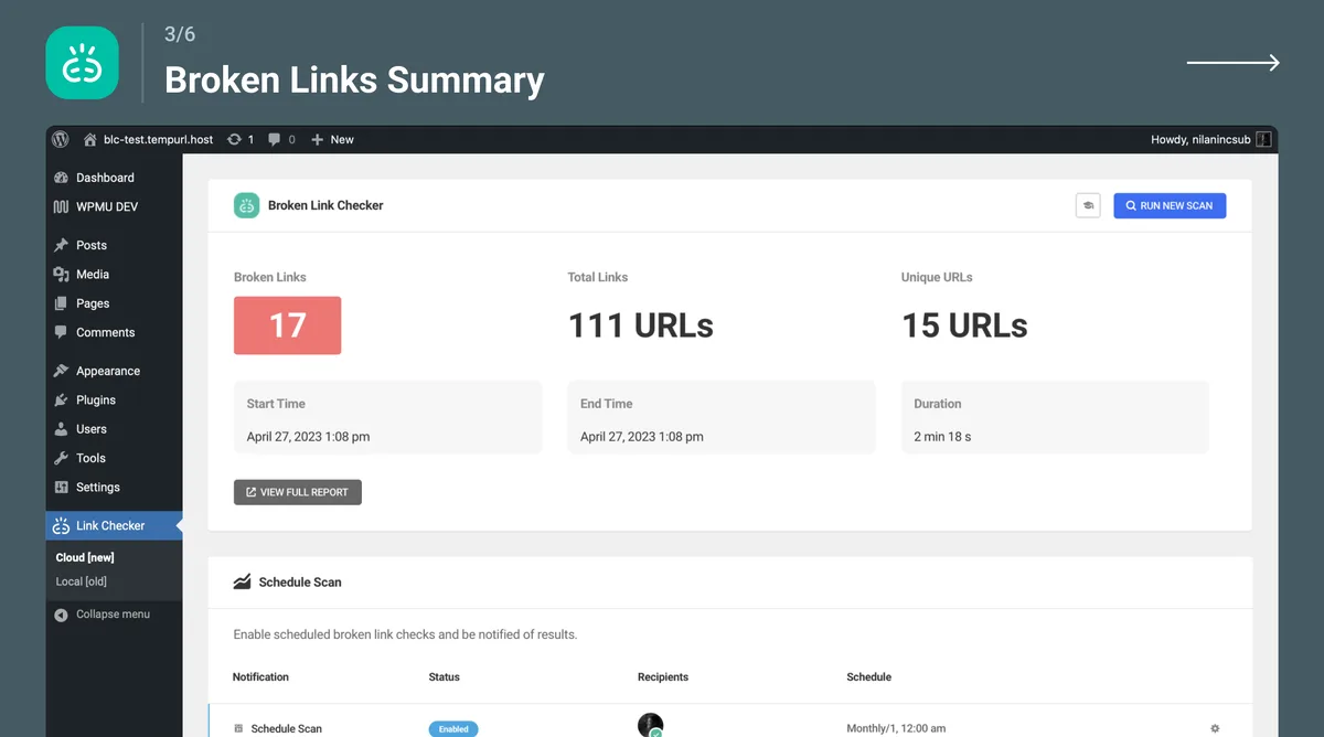 Broken Link Checker ekran görüntüsü 3