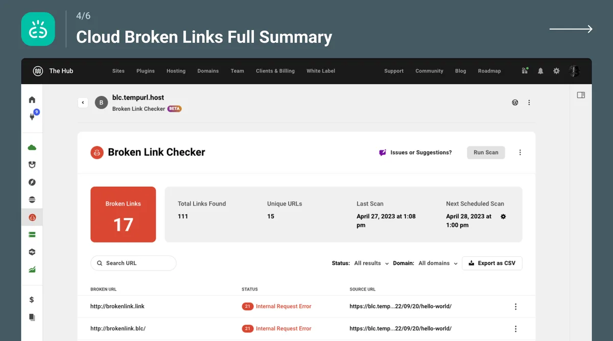 Broken Link Checker ekran görüntüsü 4