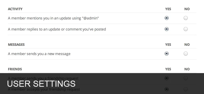 BuddyPress ekran görüntüsü 3