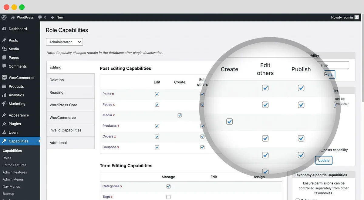 PublishPress Capabilities – User Role Editor, Access Permissions, User Capabilities, Admin Menus ekran görüntüsü 1