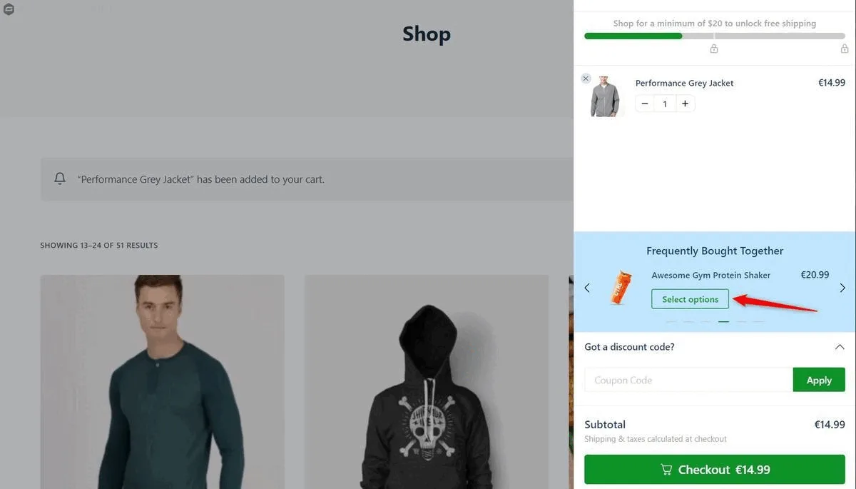 Sliding Cart for WooCommerce by FunnelKit – Skip Cart & Reach WooCommerce Checkout Faster ekran görüntüsü 3