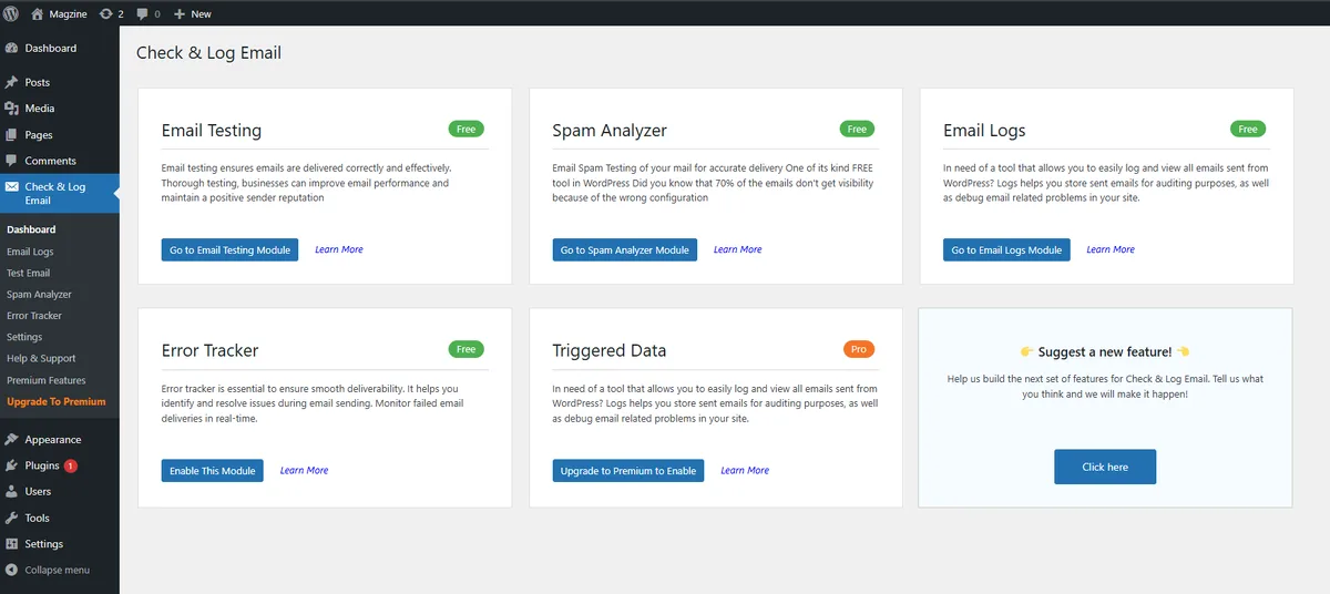 Check & Log Email – Easy Email Testing & Mail logging ekran görüntüsü 1