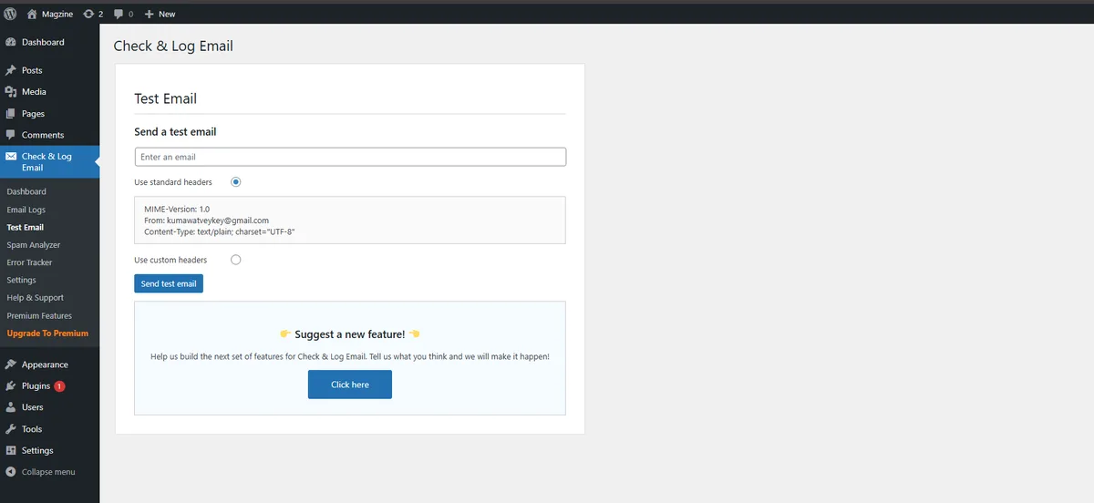 Check & Log Email – Easy Email Testing & Mail logging ekran görüntüsü 3