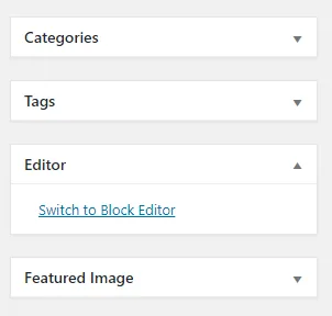 Classic Editor ekran görüntüsü 4