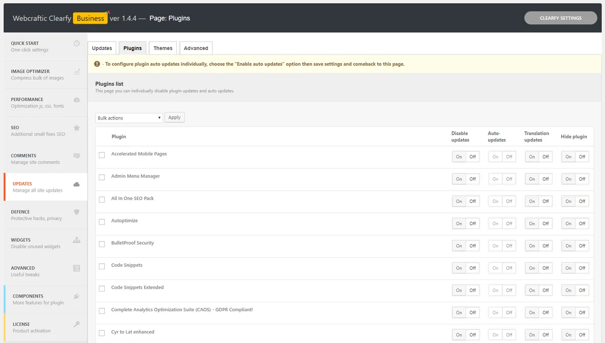 Clearfy Cache – WordPress optimization plugin, Minify HTML, CSS & JS, Defer ekran görüntüsü 4