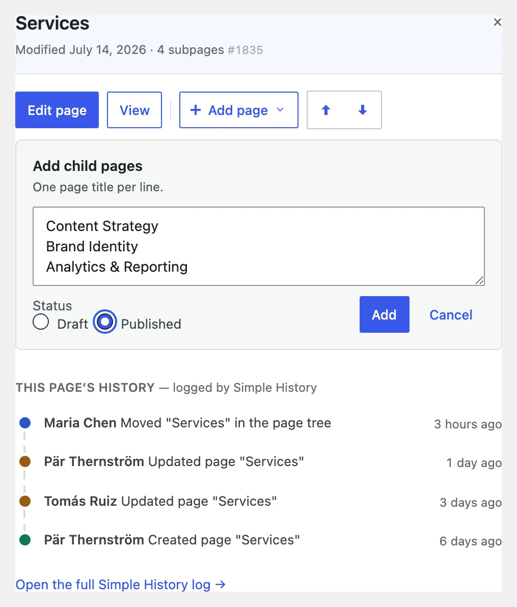 CMS Tree Page View – Reorder Pages with a Drag-and-Drop Tree ekran görüntüsü 3