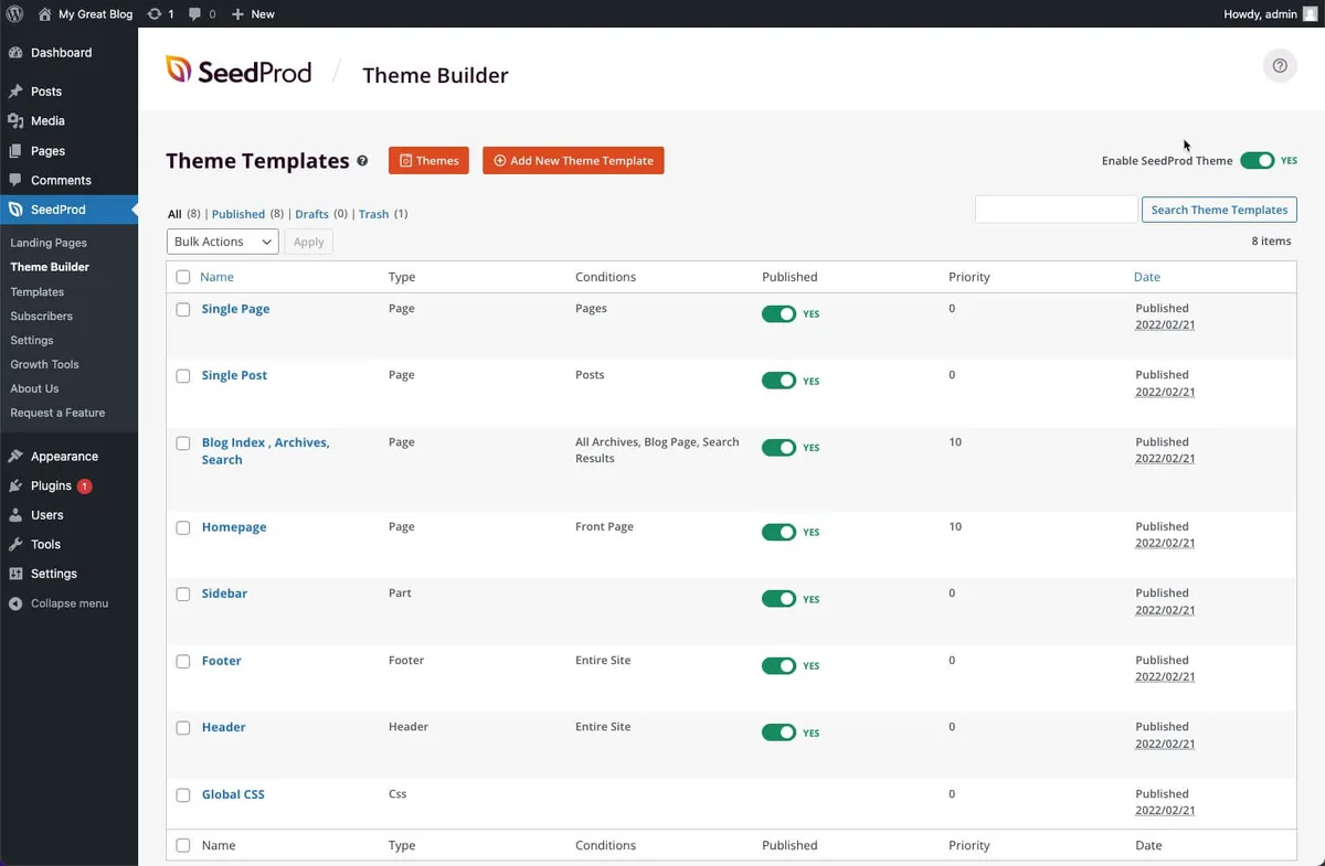 Website Builder by SeedProd — Theme Builder, Landing Page Builder, Coming Soon Page, Maintenance Mode ekran görüntüsü 2