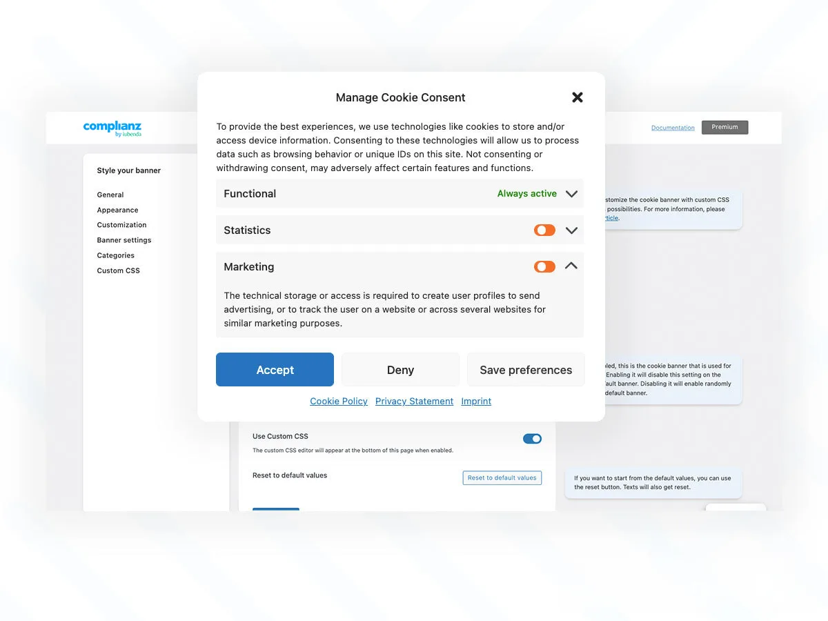 Complianz – GDPR/CCPA Cookie Consent ekran görüntüsü 4