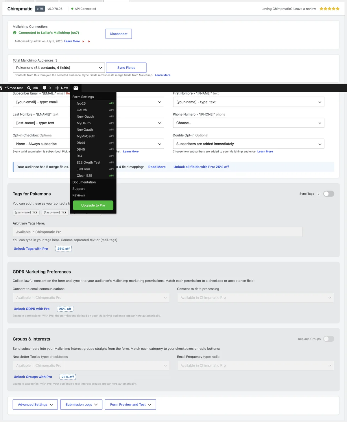 Connect Contact Form 7 to Mailchimp, Brevo, MailerLite & Klaviyo ekran görüntüsü 1