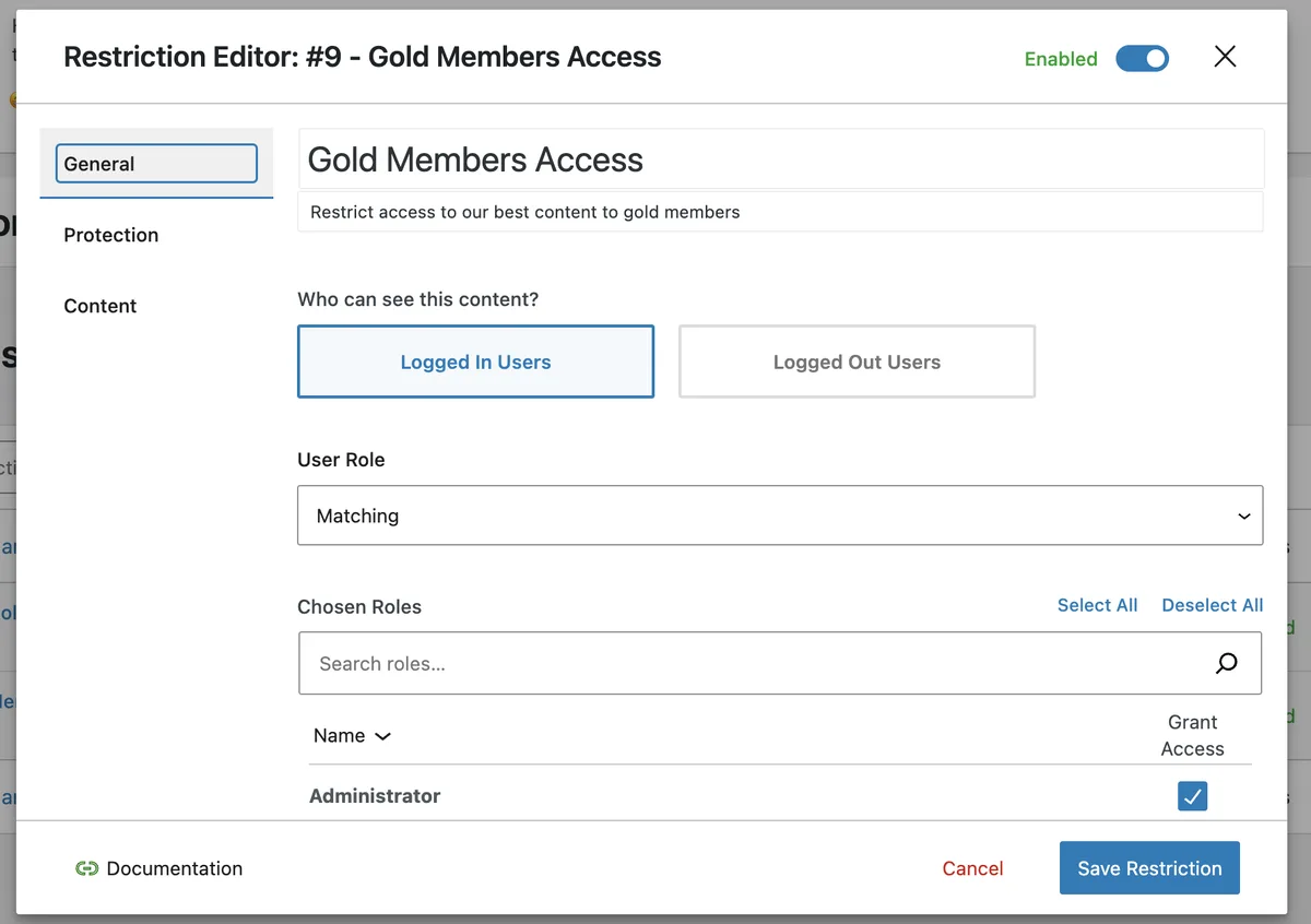 Content Control – The Ultimate Content Restriction Plugin! Restrict Content, Create Conditional Blocks & More ekran görüntüsü 3