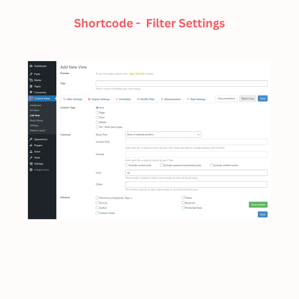 Content Views – Post Grid & Filter (Shortcode, Blocks, Elementor Widgets) ekran görüntüsü 2