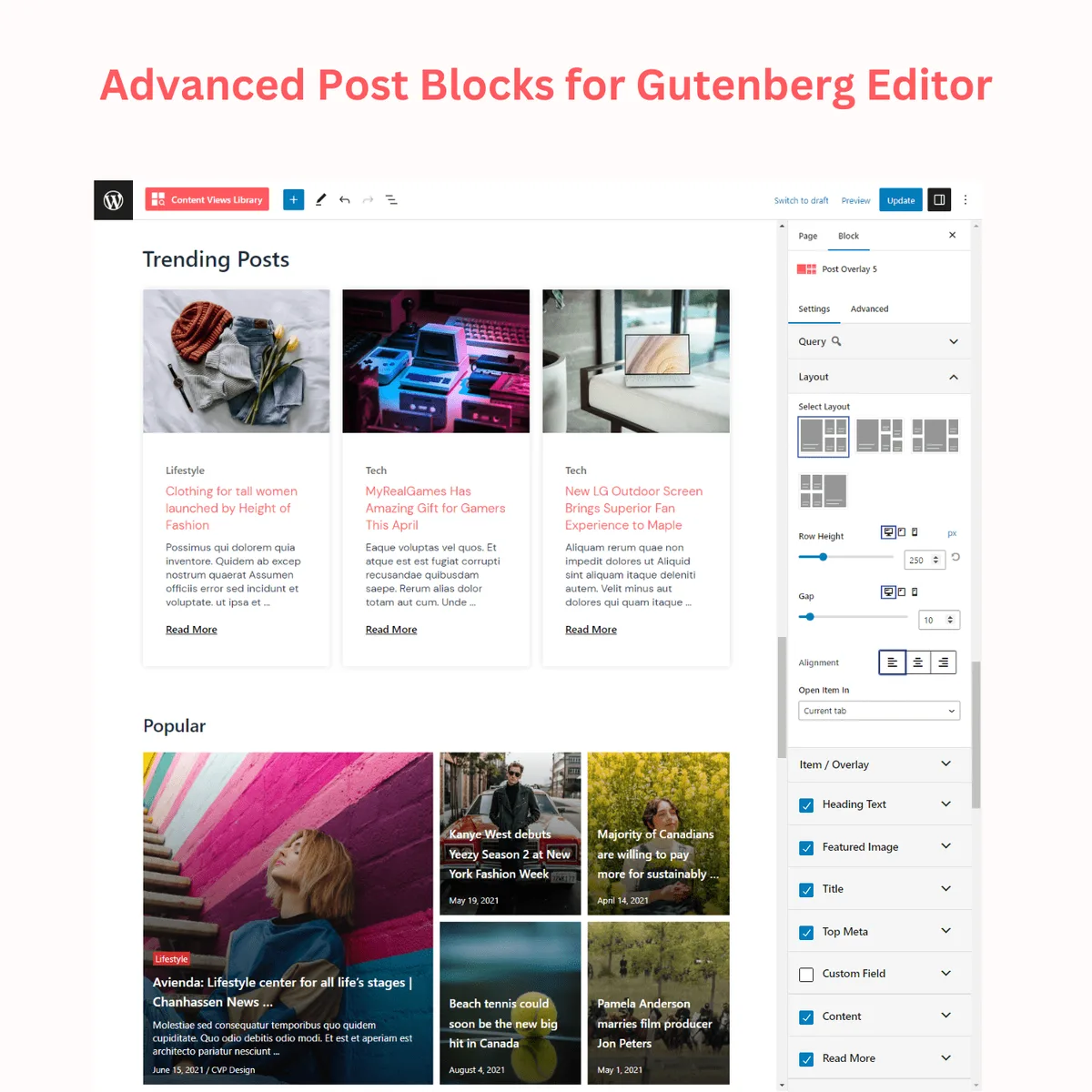 Content Views – Post Grid & Filter (Shortcode, Blocks, Elementor Widgets) ekran görüntüsü 4