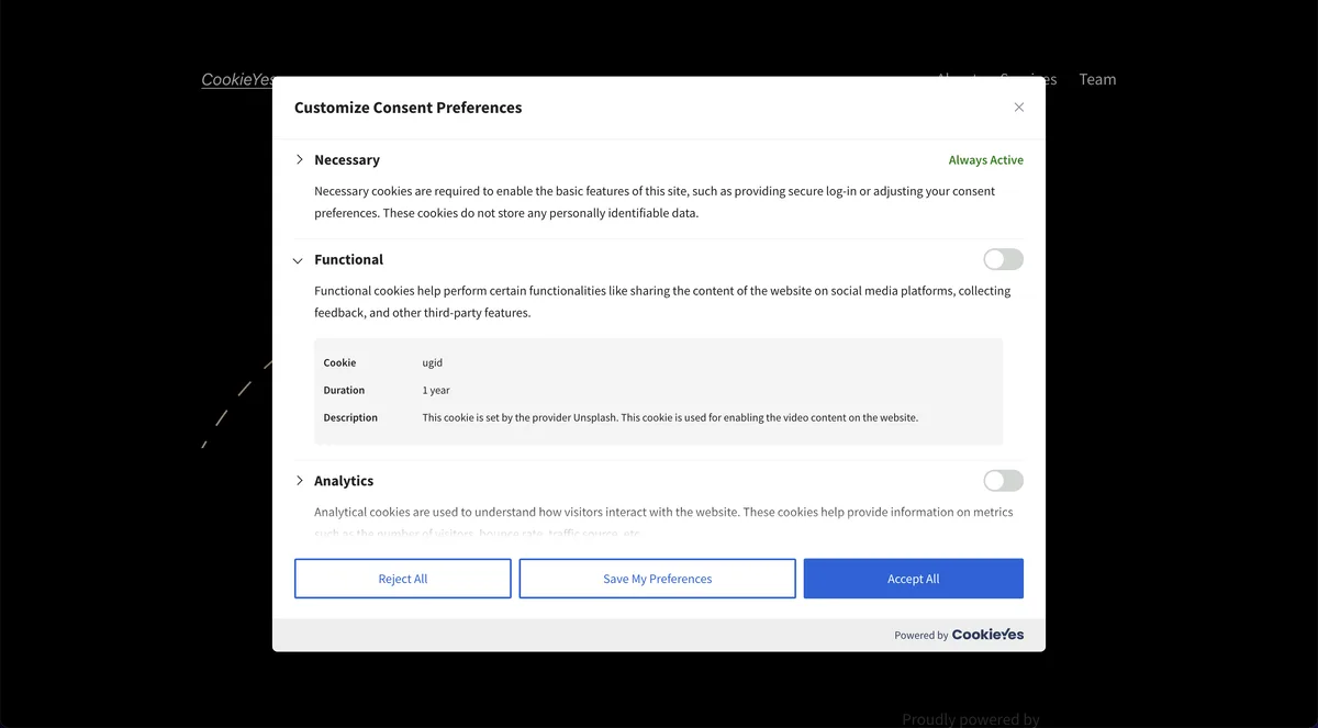 CookieYes – Cookie Banner for Cookie Consent (Easy to setup GDPR/CCPA Compliant Cookie Notice) ekran görüntüsü 2