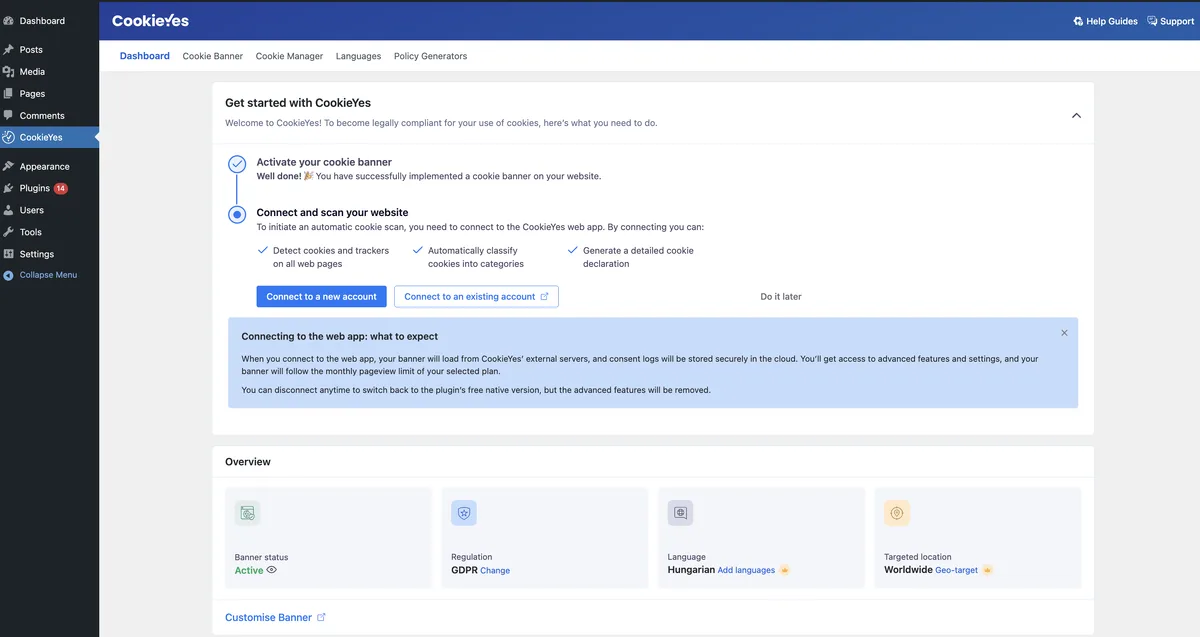 CookieYes – Cookie Banner for Cookie Consent (Easy to setup GDPR/CCPA Compliant Cookie Notice) ekran görüntüsü 3