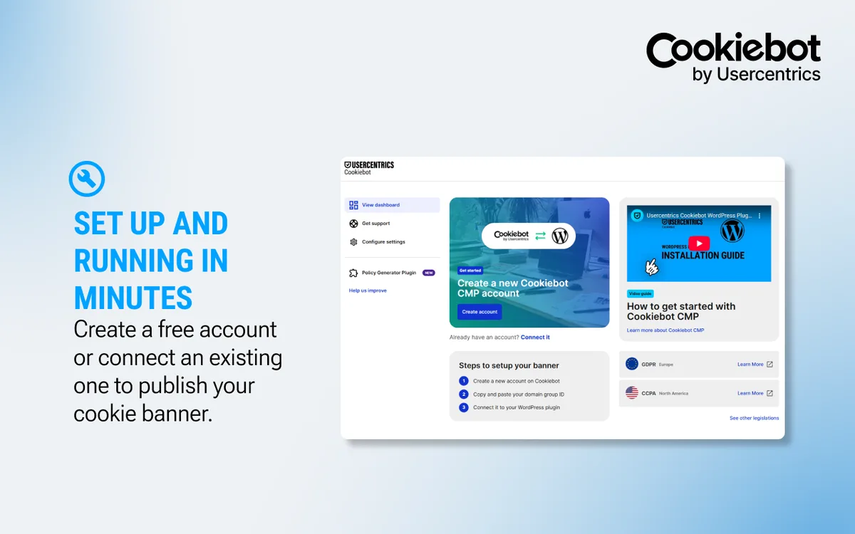Cookiebot by Usercentrics – Automatic Cookie Banner for GDPR/CCPA & Google Consent Mode ekran görüntüsü 1