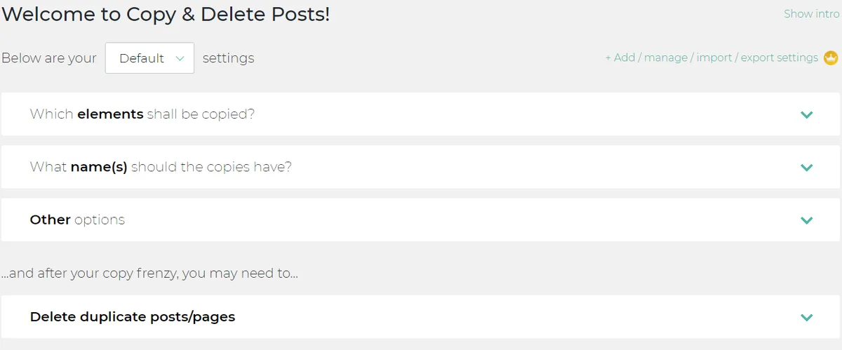 Duplicate Post ekran görüntüsü 1